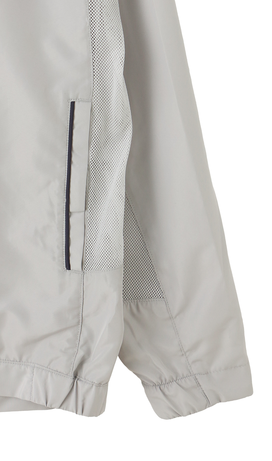 メッシュ切り替えブルゾン ライトグレー M