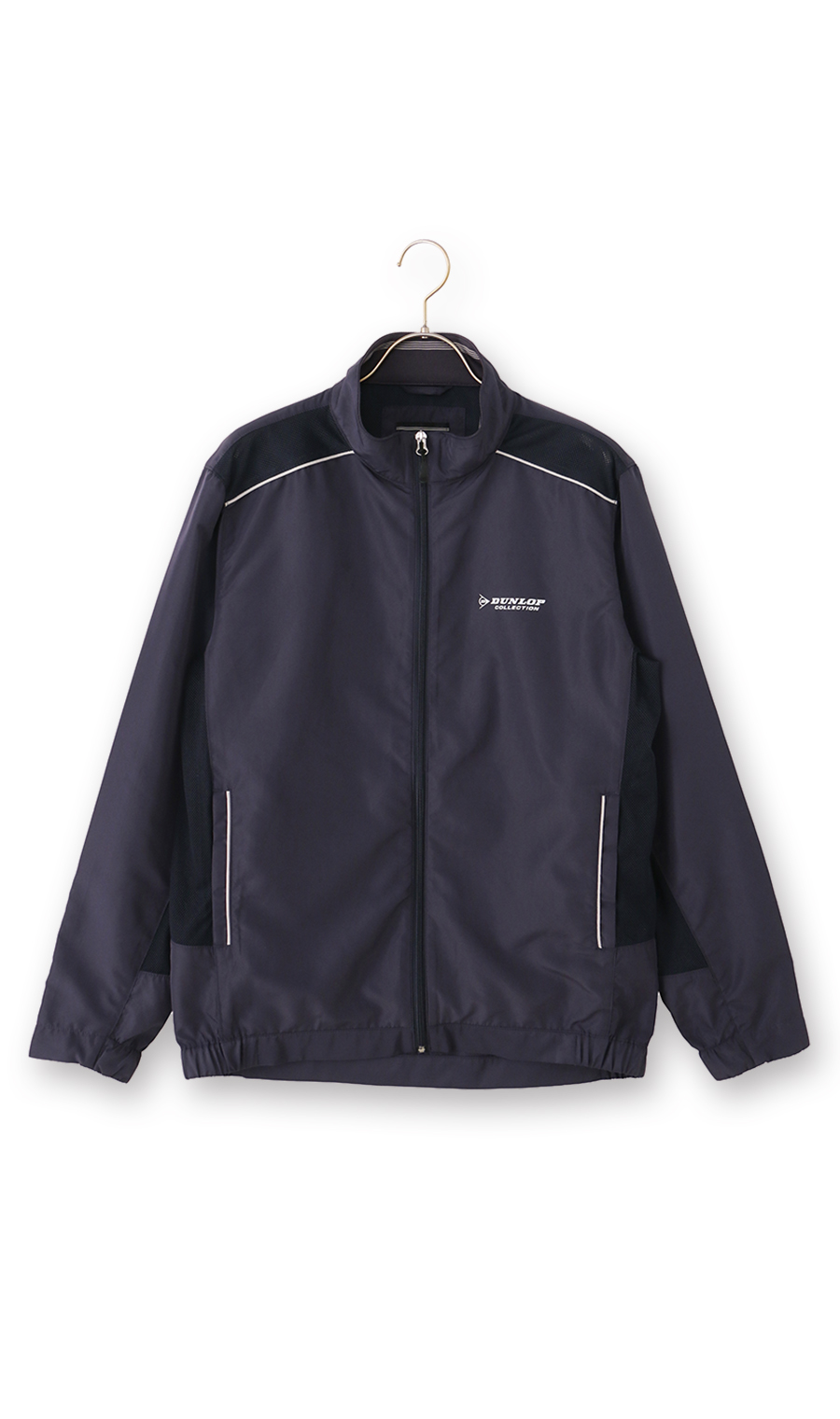 メッシュ切り替えブルゾン ネイビー M