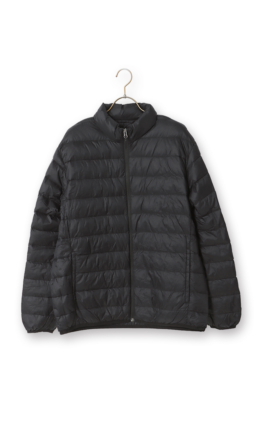 軽量リサイクルダウンブルゾン《撥水加工》 ブラック S