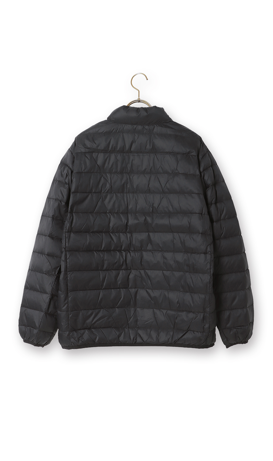 軽量リサイクルダウンブルゾン《撥水加工》 ブラック S