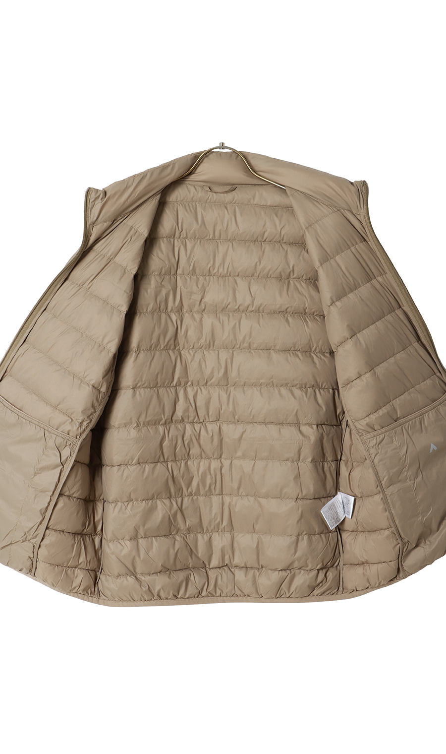 軽量リサイクルダウンブルゾン《撥水加工》 ベージュ S