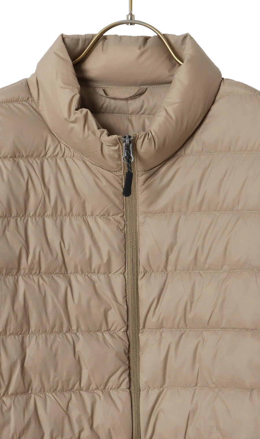 軽量リサイクルダウンブルゾン《撥水加工》 ベージュ S