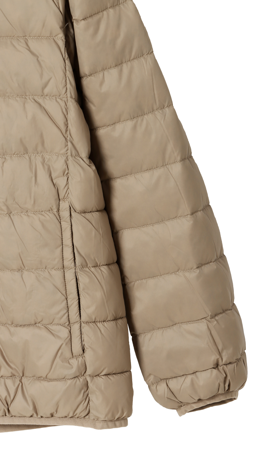 軽量リサイクルダウンブルゾン《撥水加工》 ベージュ S