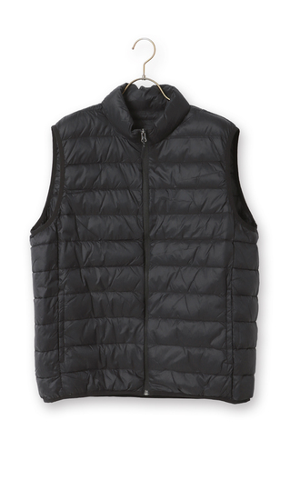 軽量リサイクルダウンベスト《撥水加工》