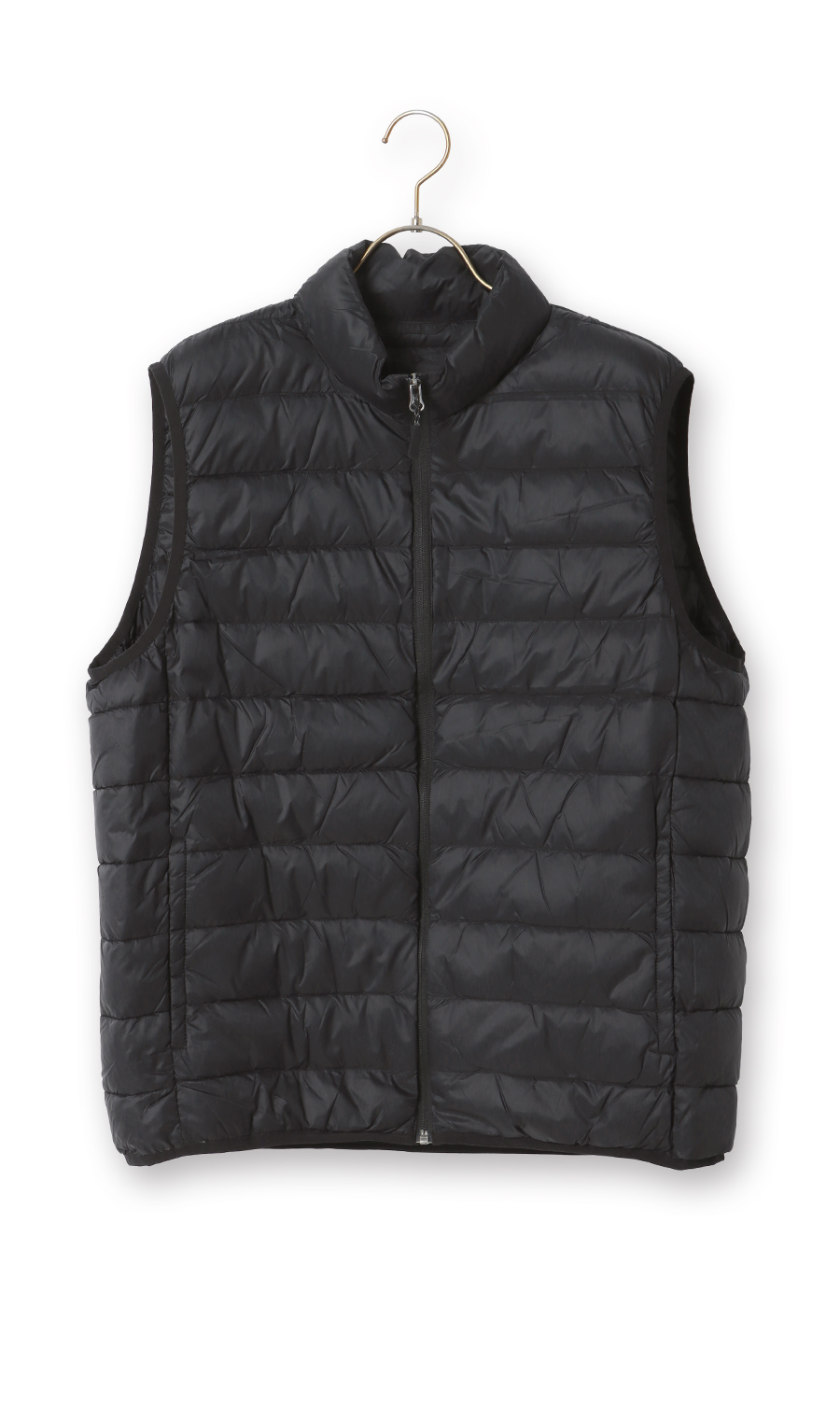 軽量リサイクルダウンベスト《撥水加工》 ブラック S