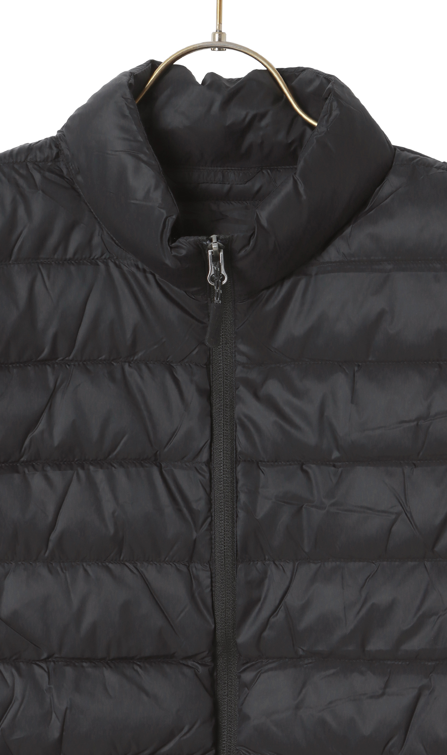 軽量リサイクルダウンベスト《撥水加工》 ブラック S