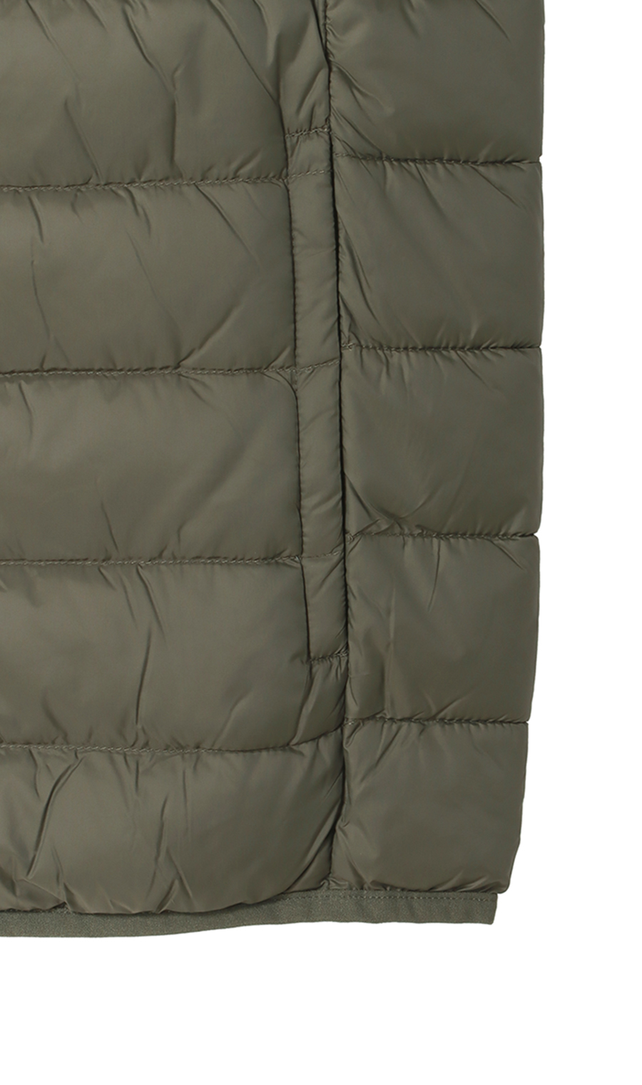 軽量リサイクルダウンベスト《撥水加工》 カーキ S