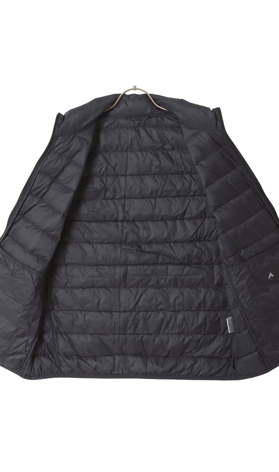 軽量リサイクルダウンベスト《撥水加工》 ネイビー S