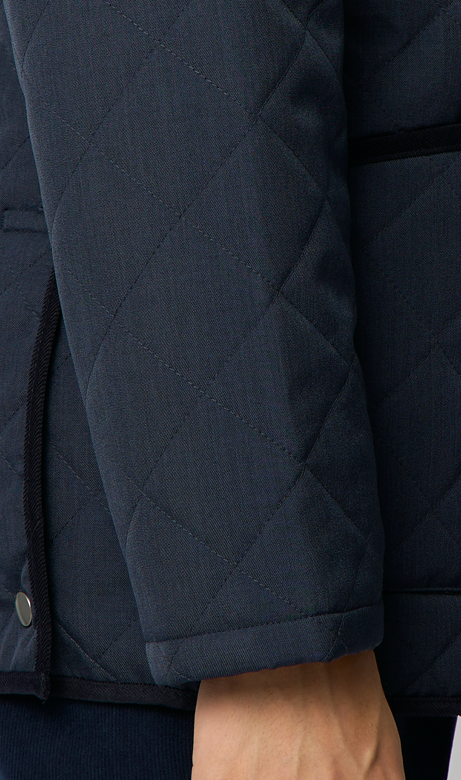 ウールライクキルティングコート【ETHERMALOFT COZY】 ネイビー S