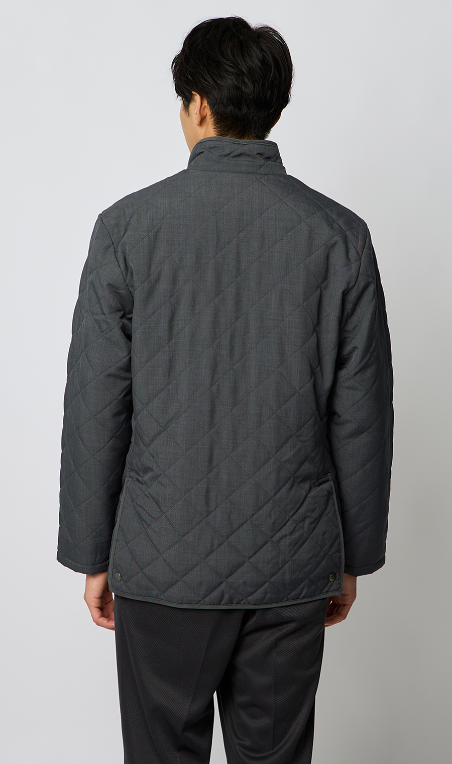 ウールライクキルティングコート【ETHERMALOFT COZY】 グレー S