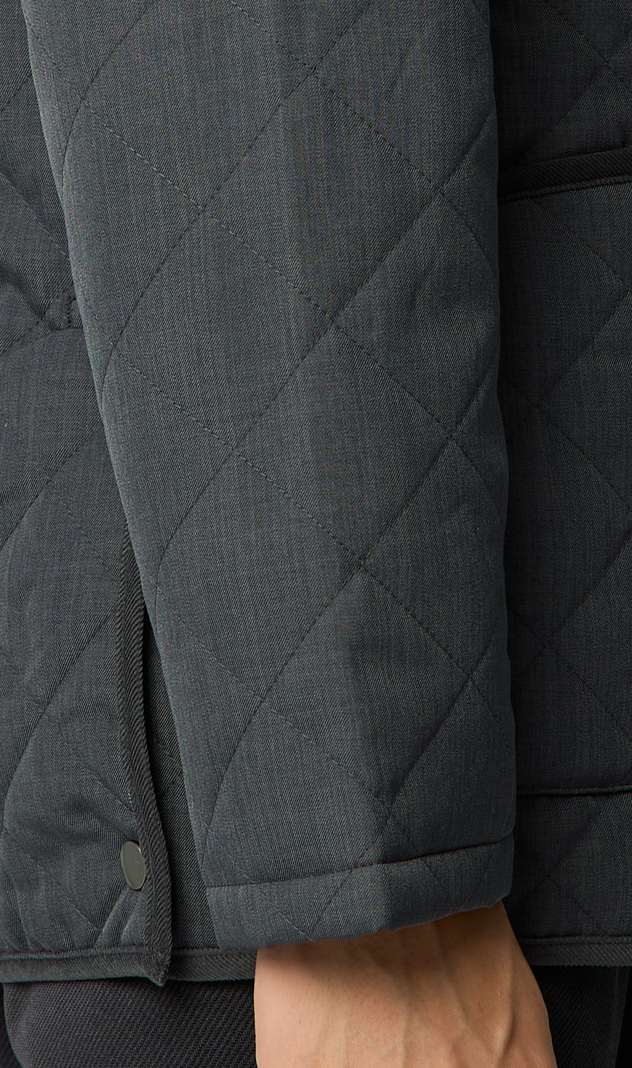 ウールライクキルティングコート【ETHERMALOFT COZY】 グレー S