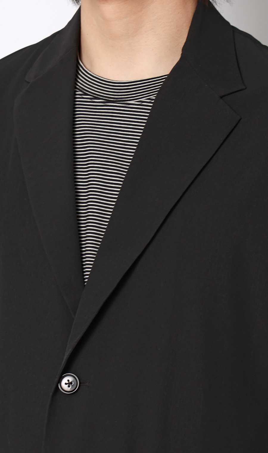 2ボタンジャケット【マルチウェイ】【セットアップ着用可】 ブラック S