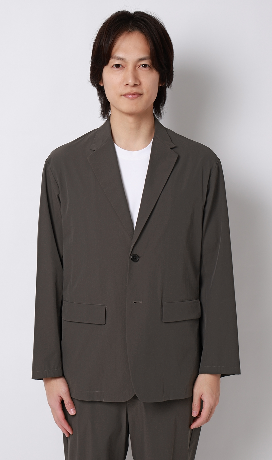 2ボタンジャケット【マルチウェイ】【セットアップ着用可】 チャコール S