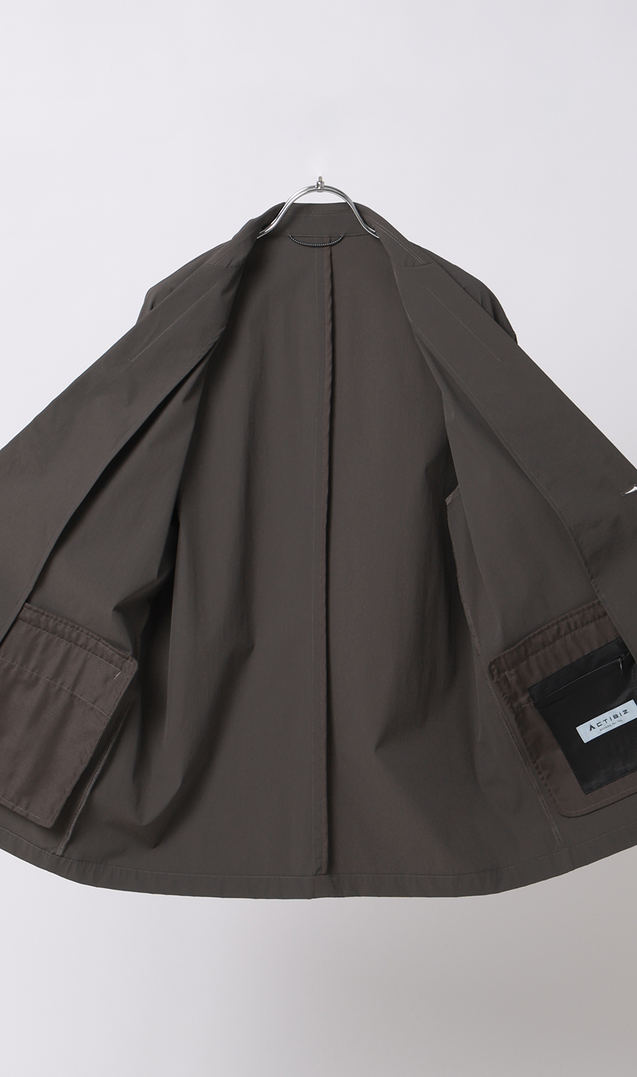 2ボタンジャケット【マルチウェイ】【セットアップ着用可】 チャコール S