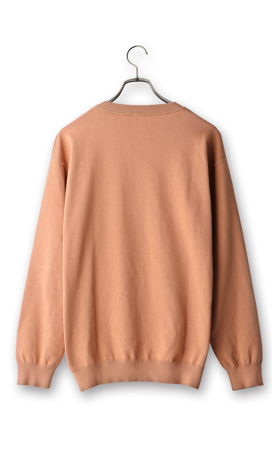 【訳アリ】クルーネックセーター&レイヤードTシャツ オレンジ M