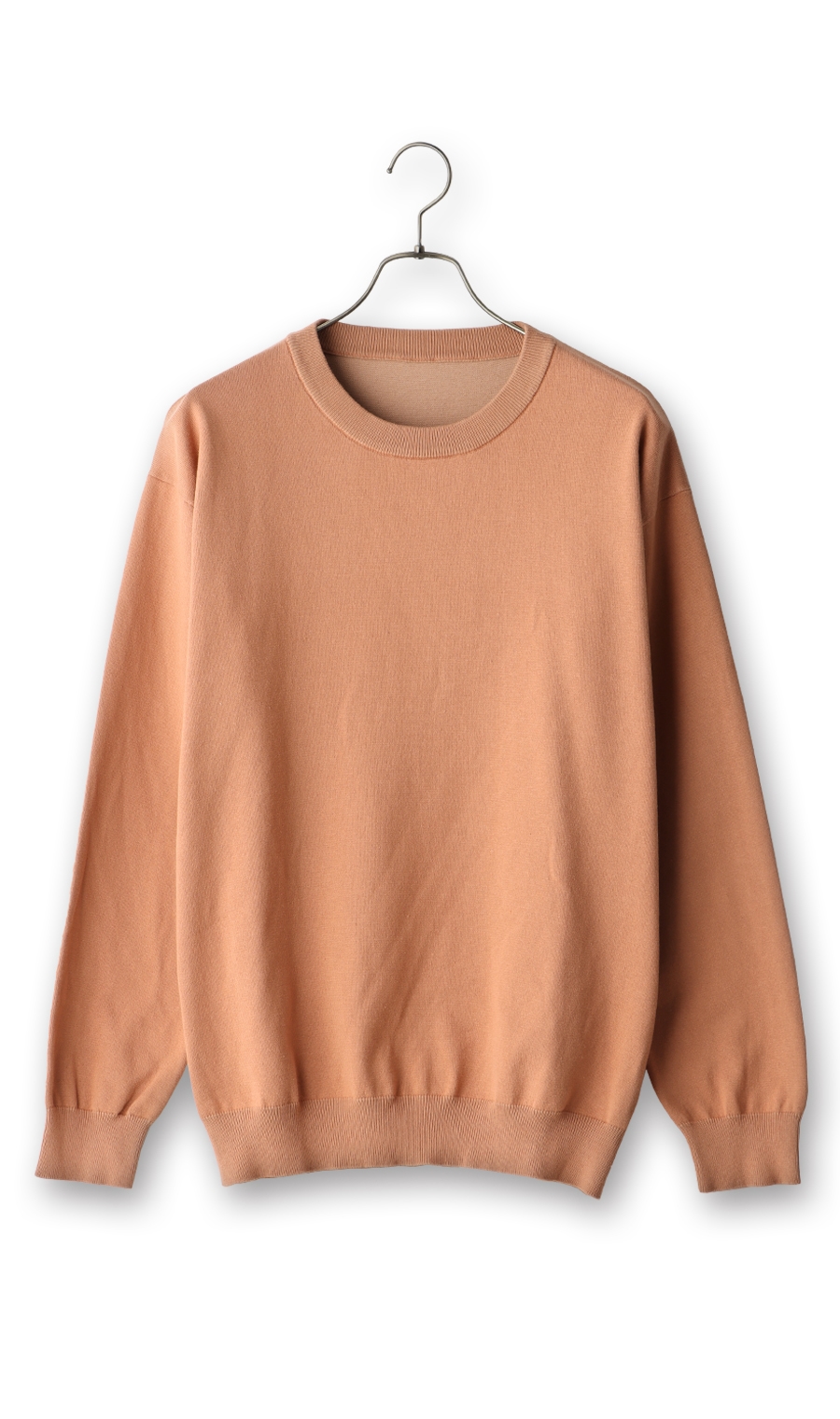 【訳アリ】クルーネックセーター&レイヤードTシャツ オレンジ M