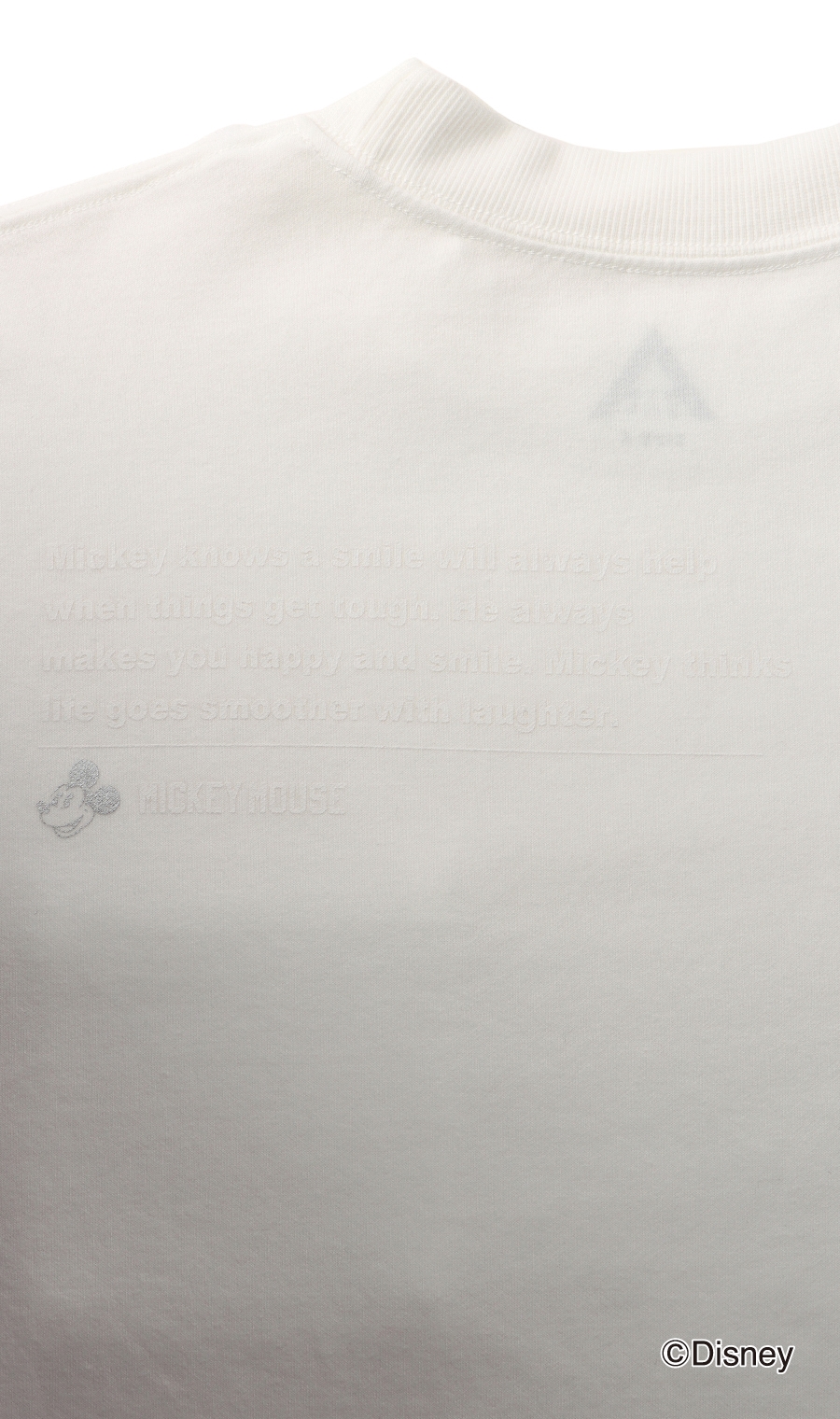 《男女兼用》クルーネック長袖Tシャツ《Disney》 ホワイト S