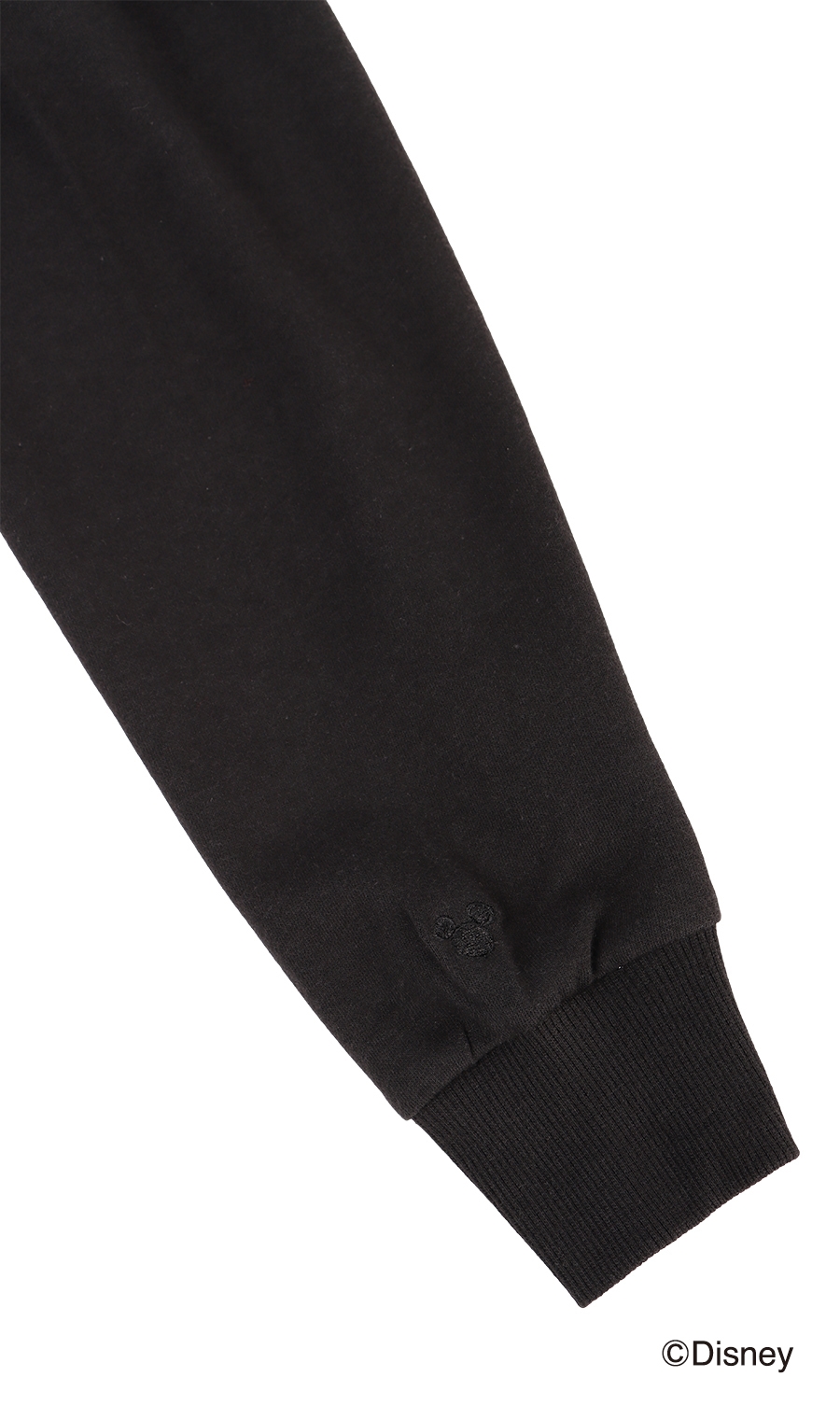 《男女兼用》クルーネック長袖Tシャツ《Disney》 ブラック S