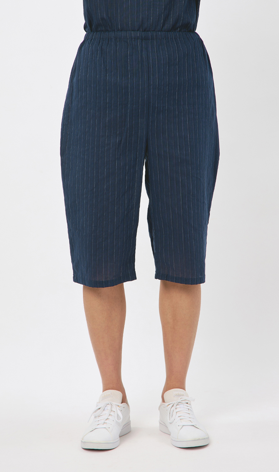 播州先染楊柳リラクシングウェア【上下セット】【日本製】 ネイビー S