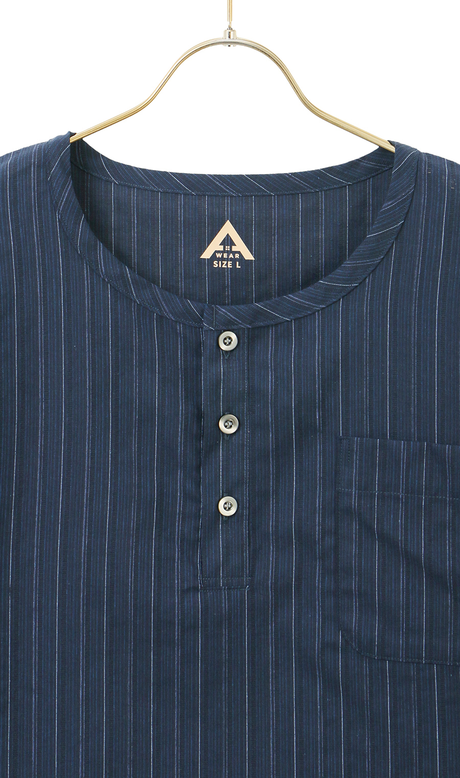 播州先染楊柳リラクシングウェア【上下セット】【日本製】 ネイビー S