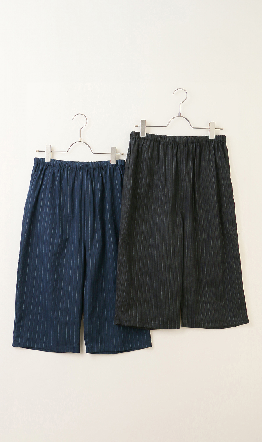 播州先染楊柳リラクシングウェア【上下セット】【日本製】 ネイビー S