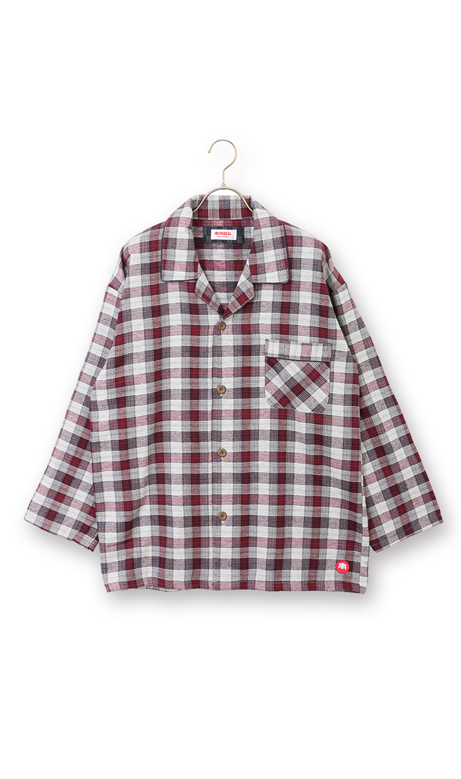 【着るホカロン】パジャマ上下セット レッド S