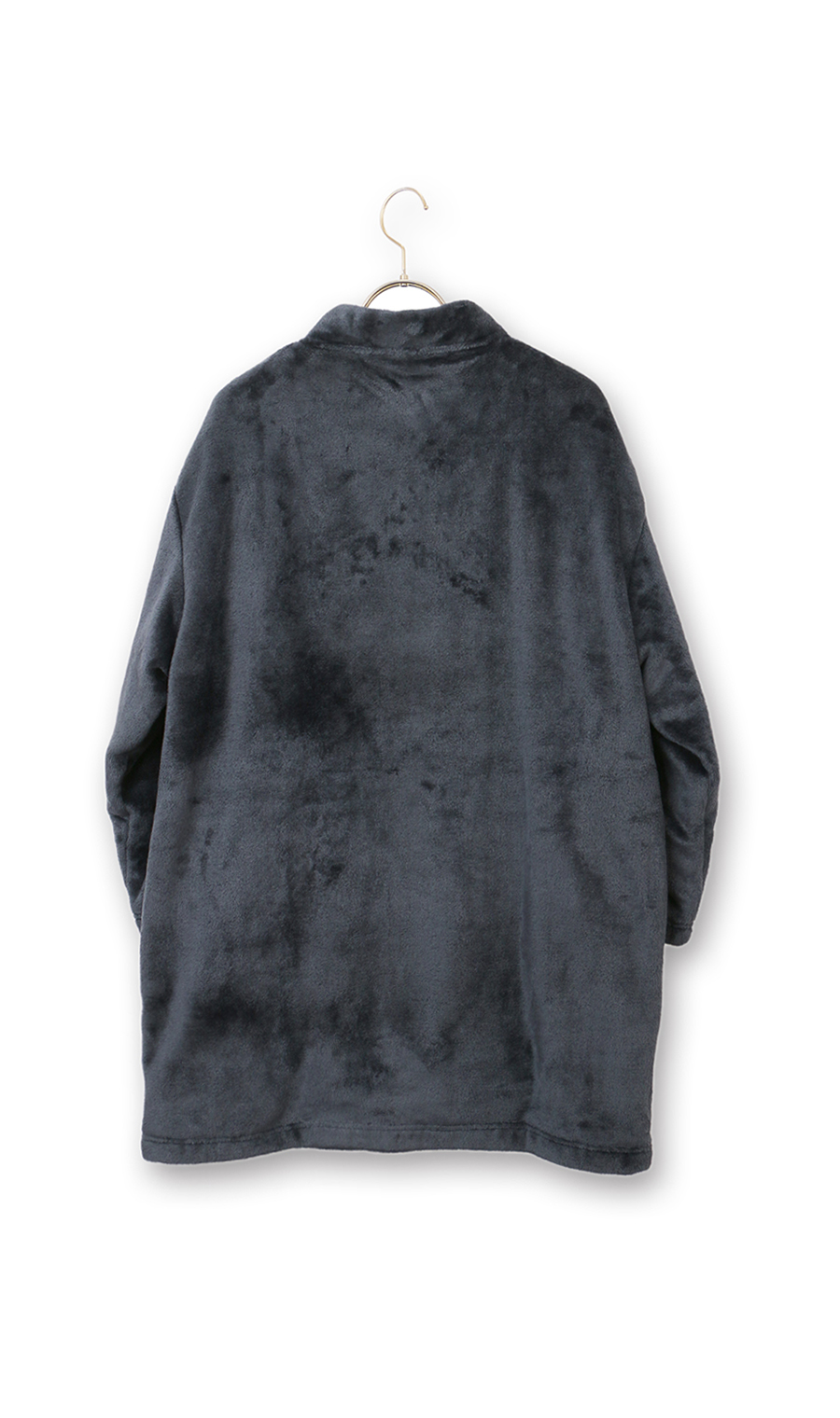 【着るホカロン】ミンクフリース半纏 ネイビー S