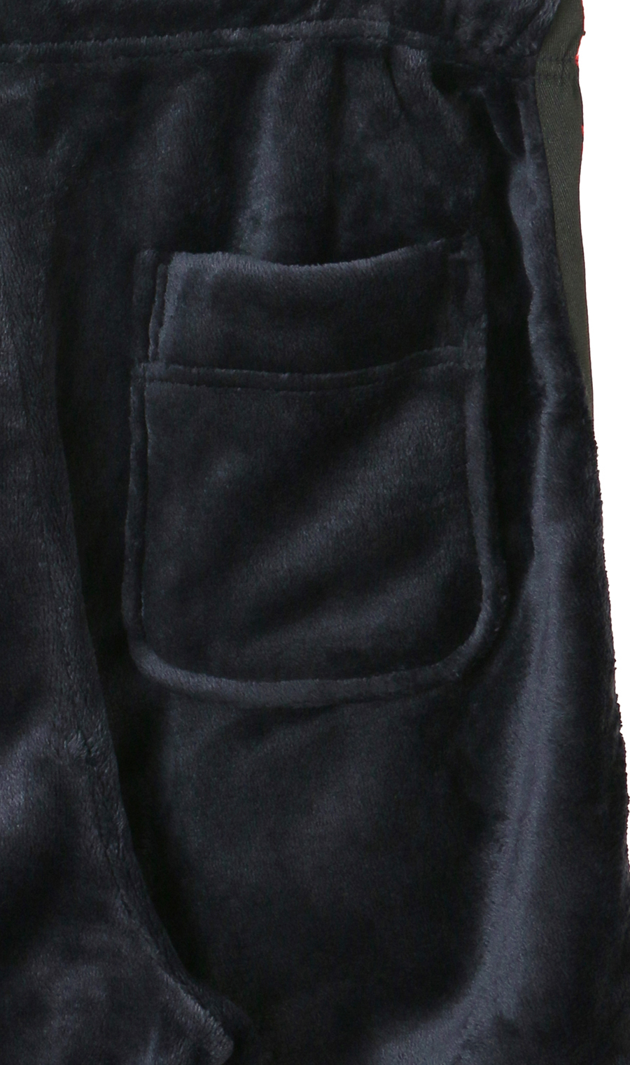 【着るホカロン】ミンクフリース12分丈パンツ【セットアップ着用可】 ネイビー系 3L