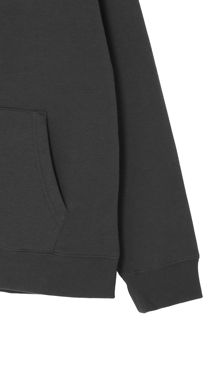 【男女兼用】ほかリッチ裏起毛フルジップパーカー【セットアップ着用可】 チャコール S