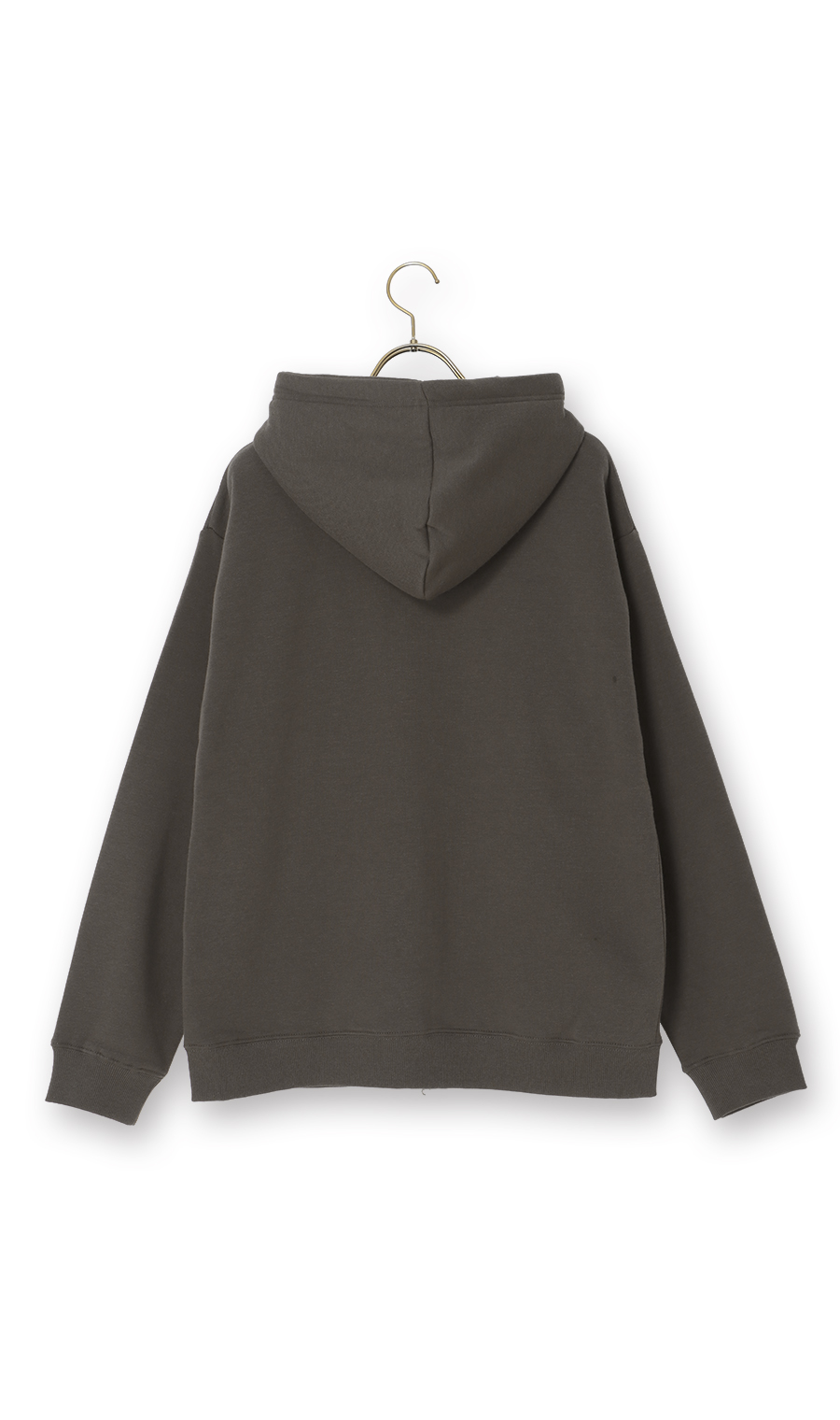 【男女兼用】ほかリッチ裏起毛フルジップパーカー【セットアップ着用可】 ブラウン S