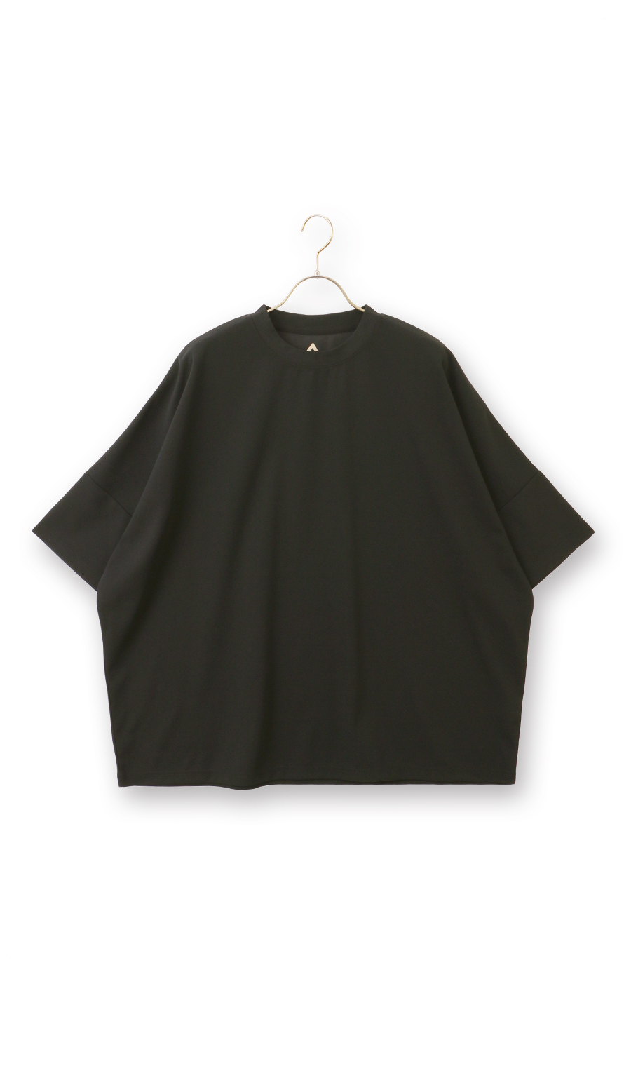 【男女兼用】らくリッチドルマンスリーブTシャツ ブラック LL