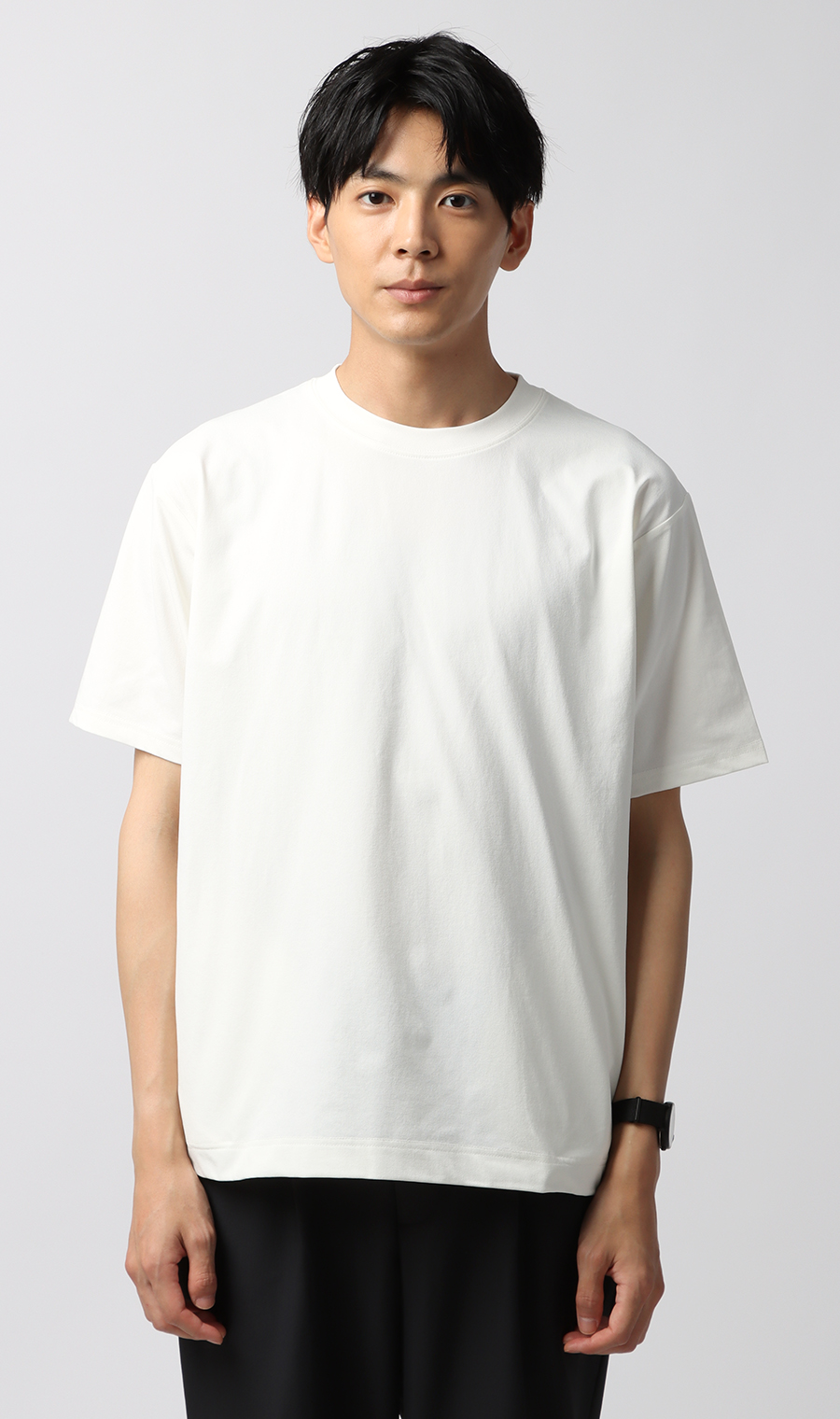 【男女兼用】らくリッチクイックドライバックメッシュTシャツ ホワイト系 S