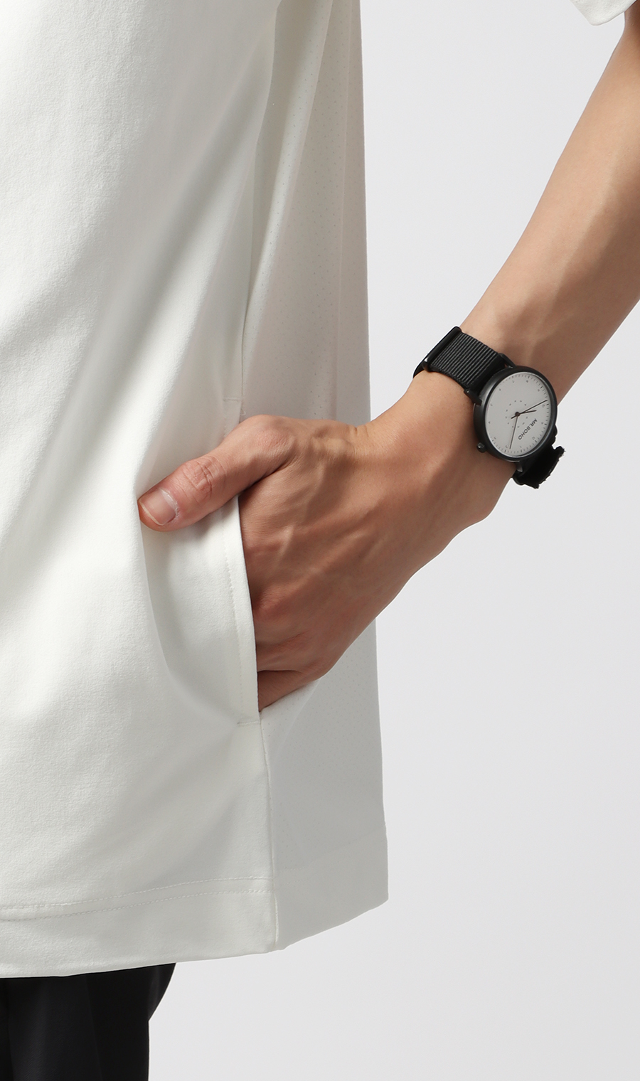 【男女兼用】らくリッチクイックドライバックメッシュTシャツ ホワイト系 S