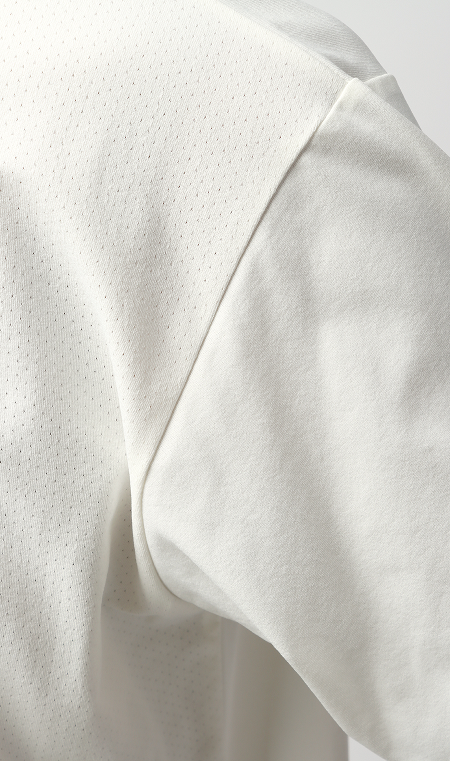 【男女兼用】らくリッチクイックドライバックメッシュTシャツ ホワイト系 S