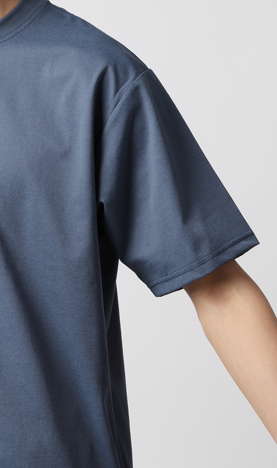 【男女兼用】らくリッチクイックドライバックメッシュTシャツ ブルー系 S