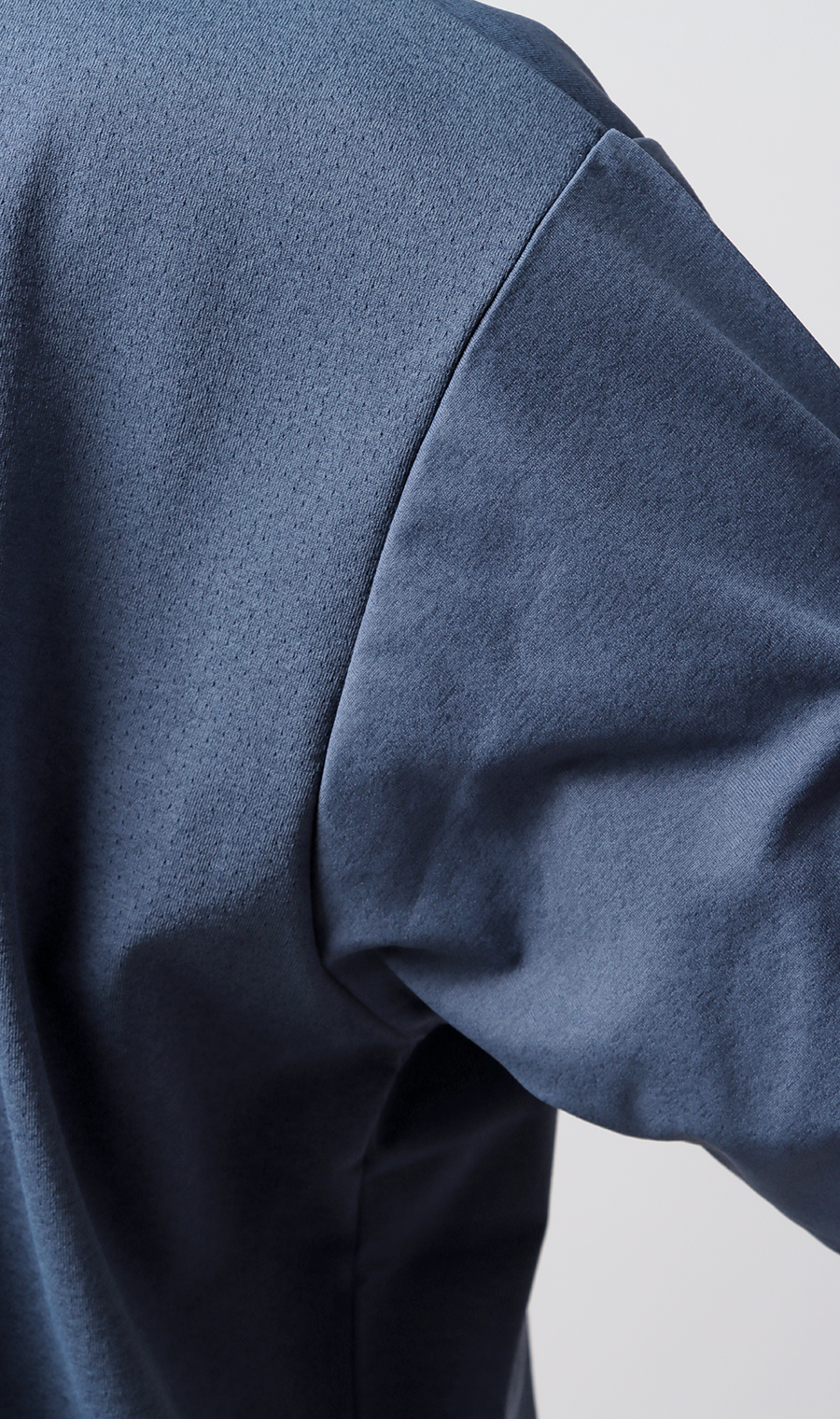 【男女兼用】らくリッチクイックドライバックメッシュTシャツ ブルー系 S