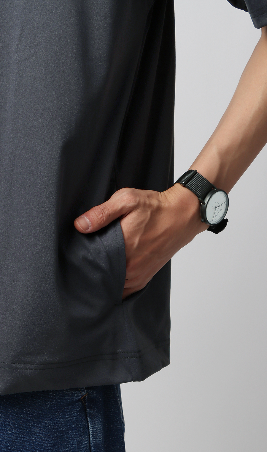 【男女兼用】らくリッチクイックドライバックメッシュTシャツ ネイビー S