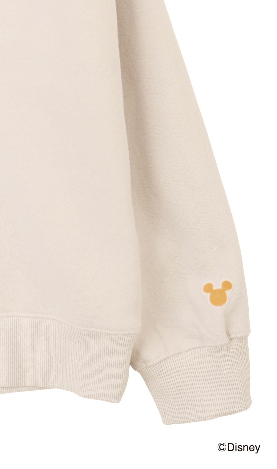 【男女兼用】裏起毛トレーナー【Disney】 ベージュ S