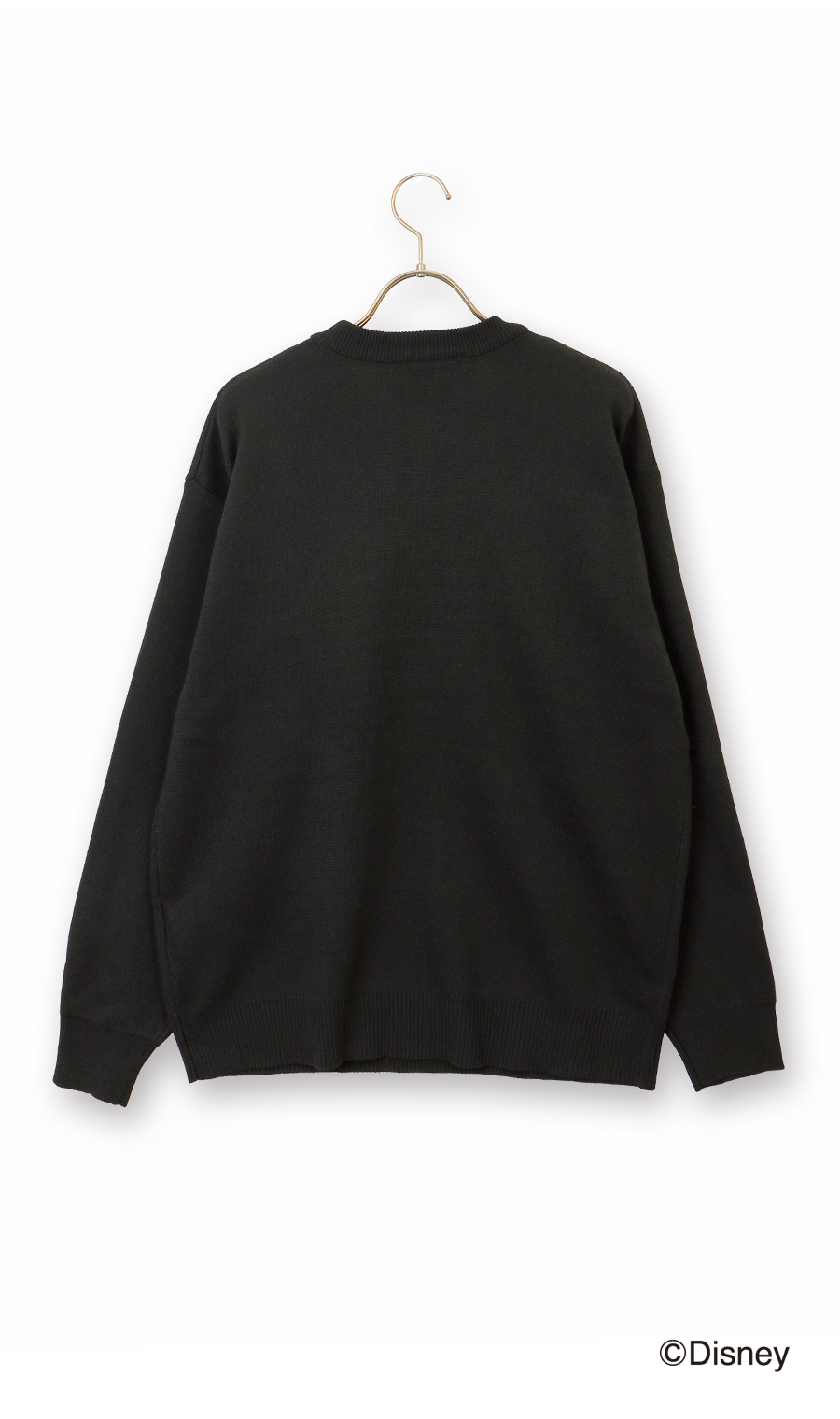 【男女兼用】ダブルジャガードセーター【DISNEY】 ブラック S