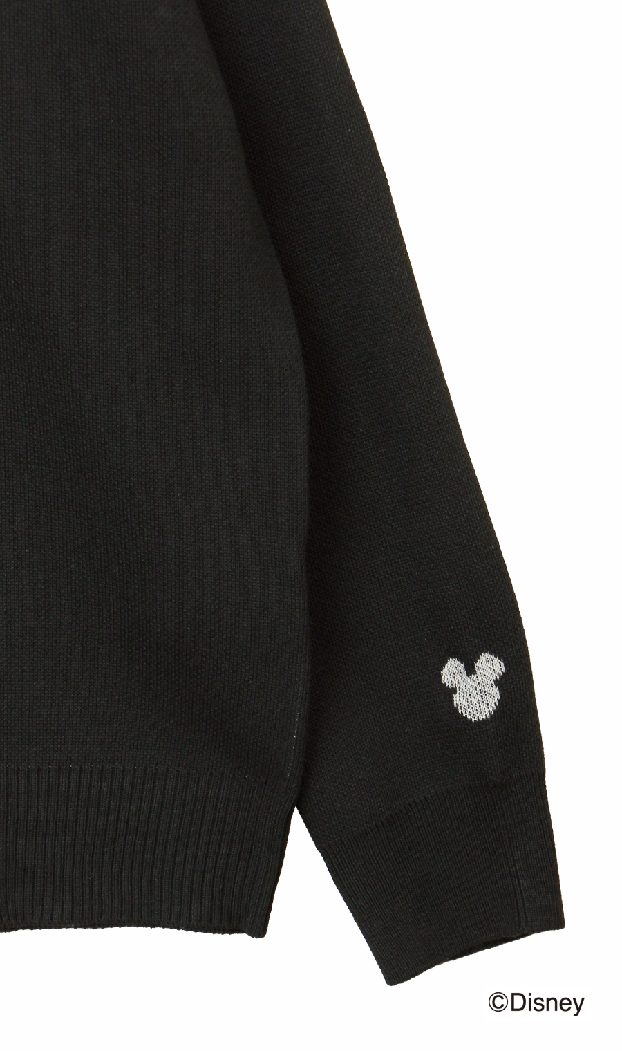 【男女兼用】ダブルジャガードセーター【DISNEY】 ブラック S