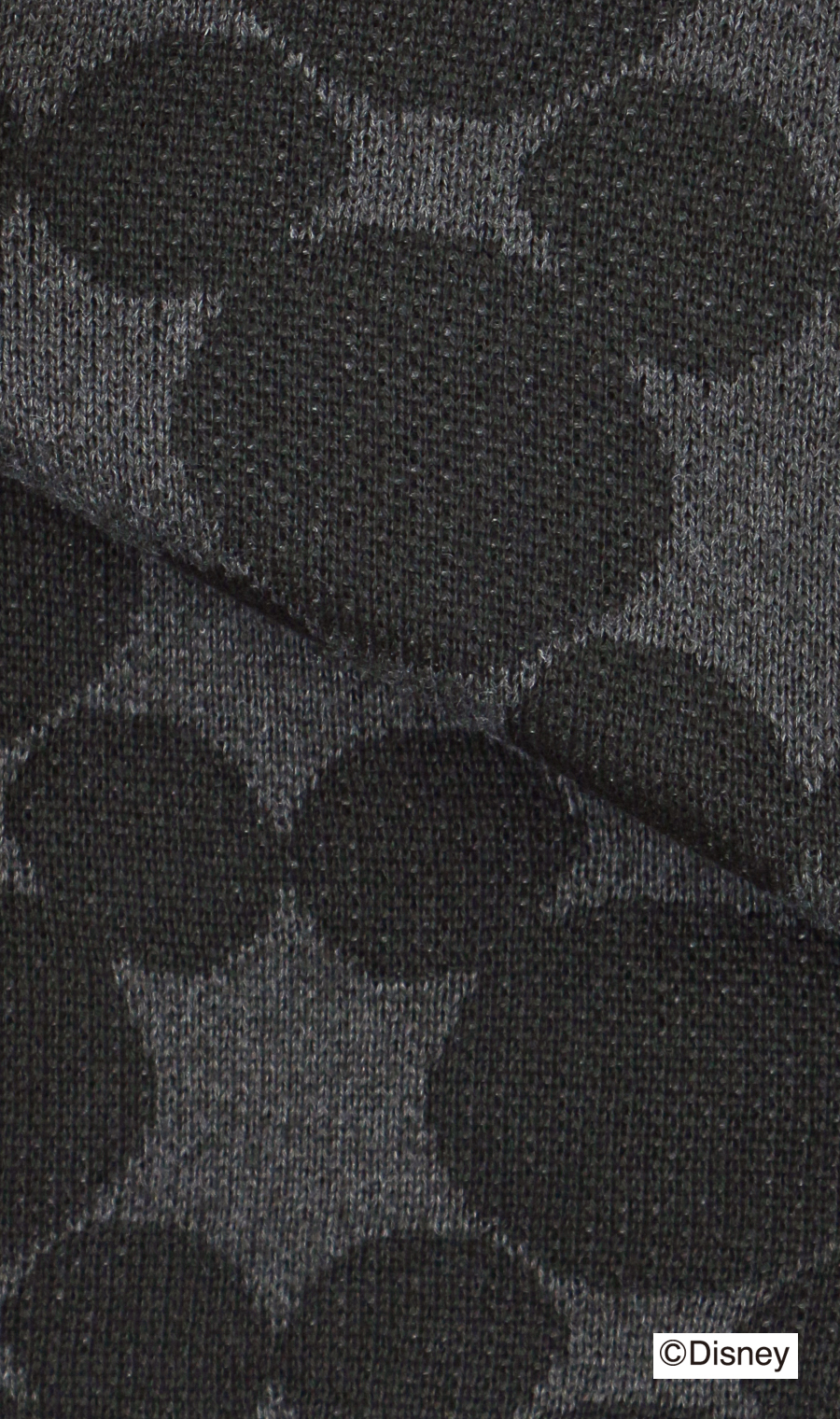 【男女兼用】ダブルジャガードセーター【DISNEY】 チャコール L