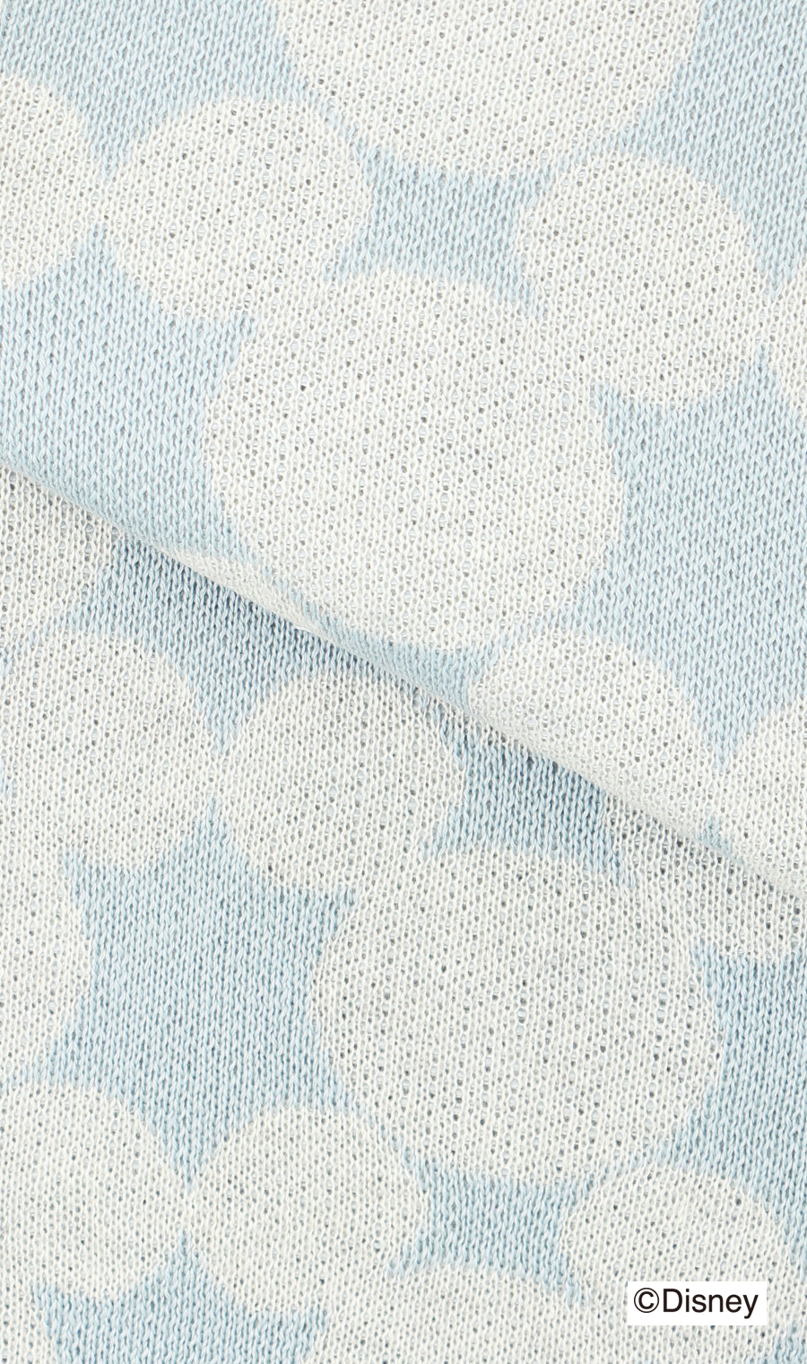 【男女兼用】ダブルジャガードセーター【DISNEY】 サックス M