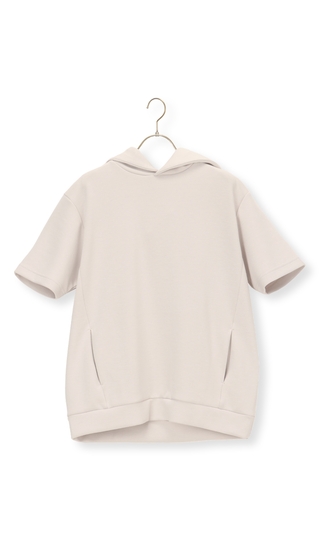 《男女兼用》スポンジスウェット半袖パーカー《セットアップ着用可》