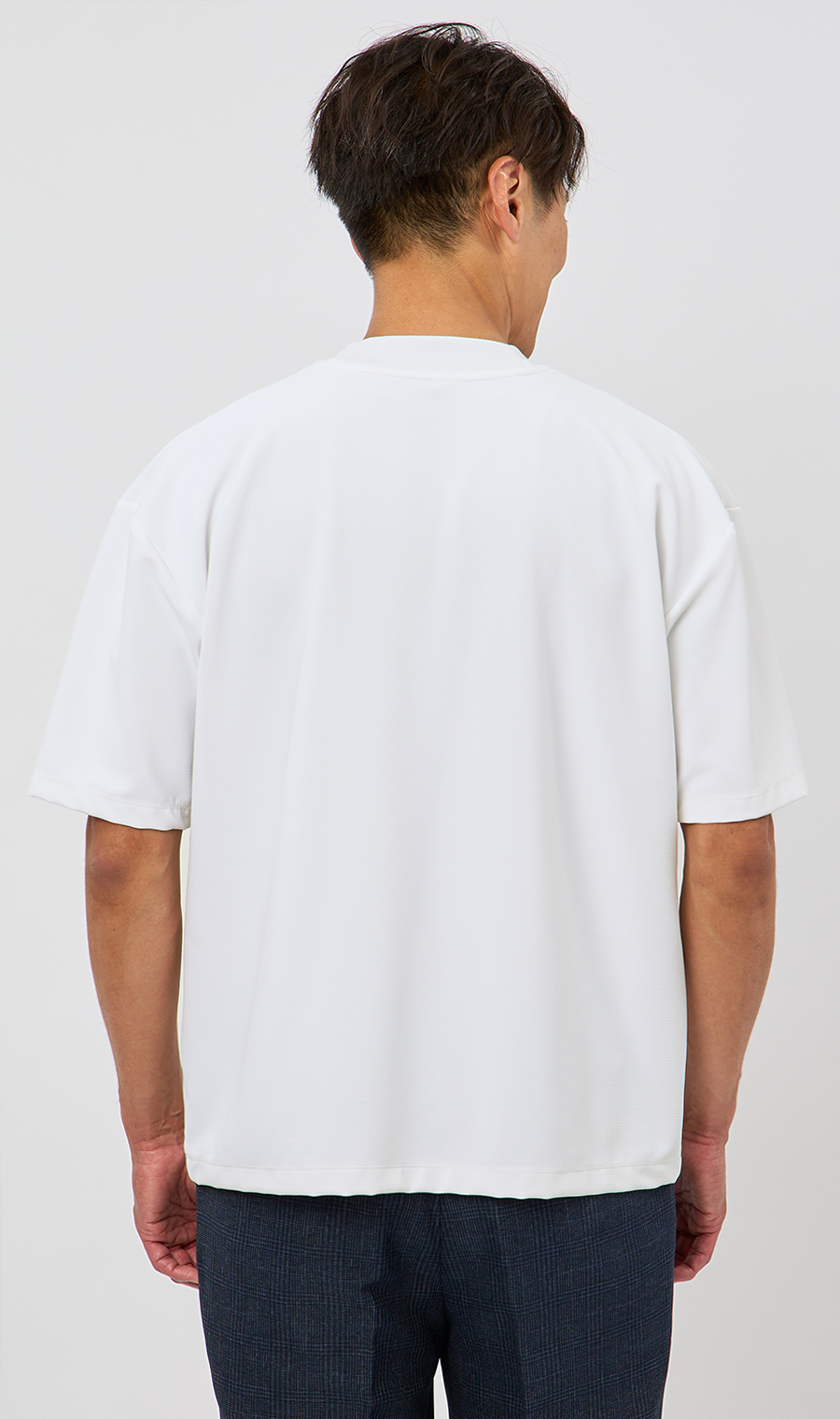 【男女兼用】らくリッチガーターTシャツ ホワイト S