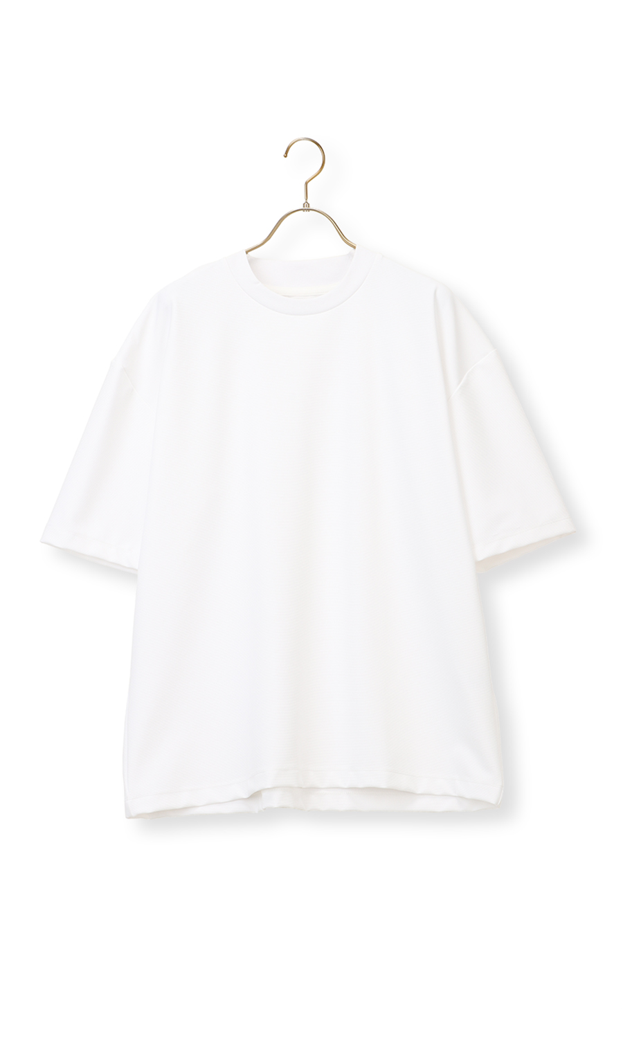 【男女兼用】らくリッチガーターTシャツ ホワイト S