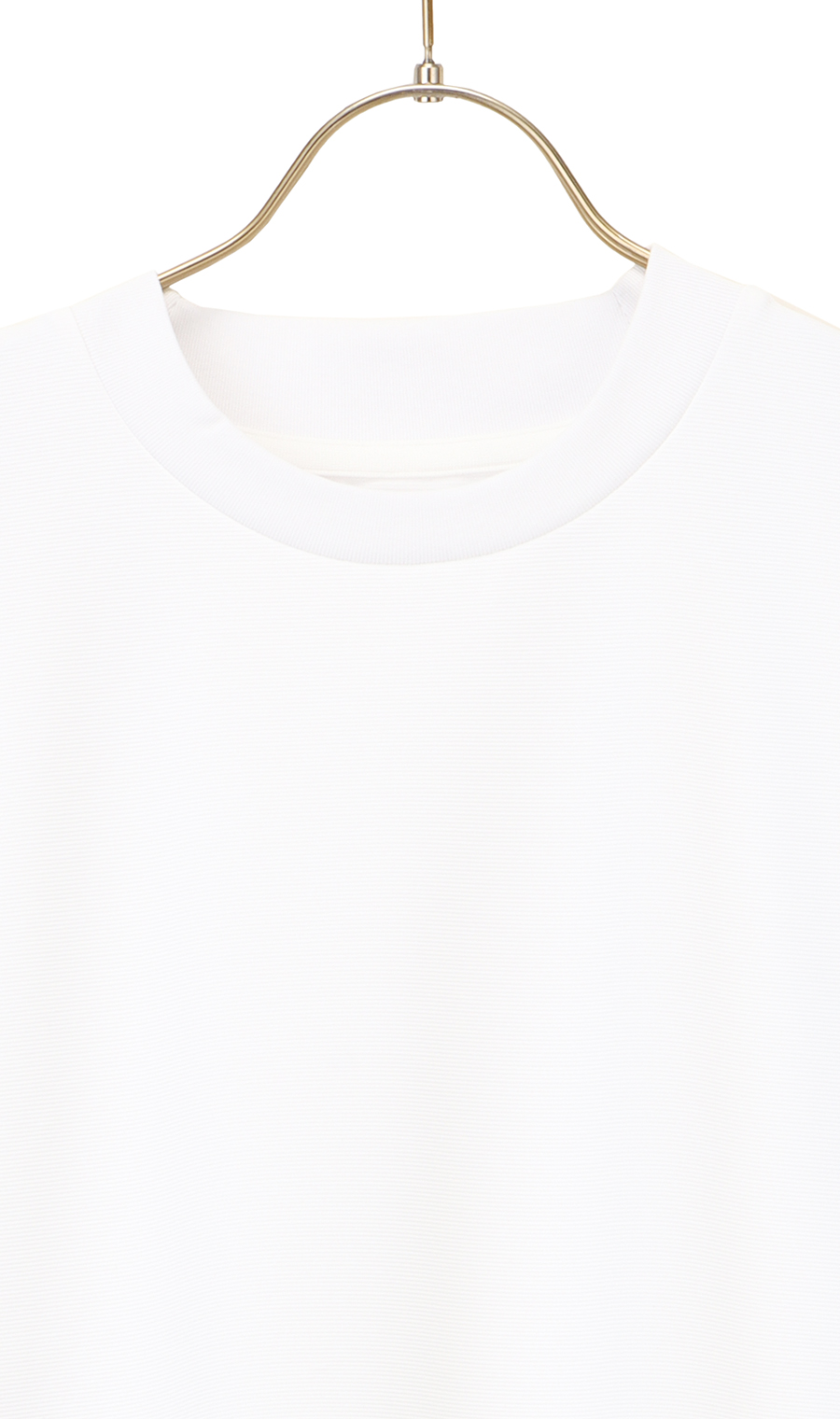 【男女兼用】らくリッチガーターTシャツ ホワイト S