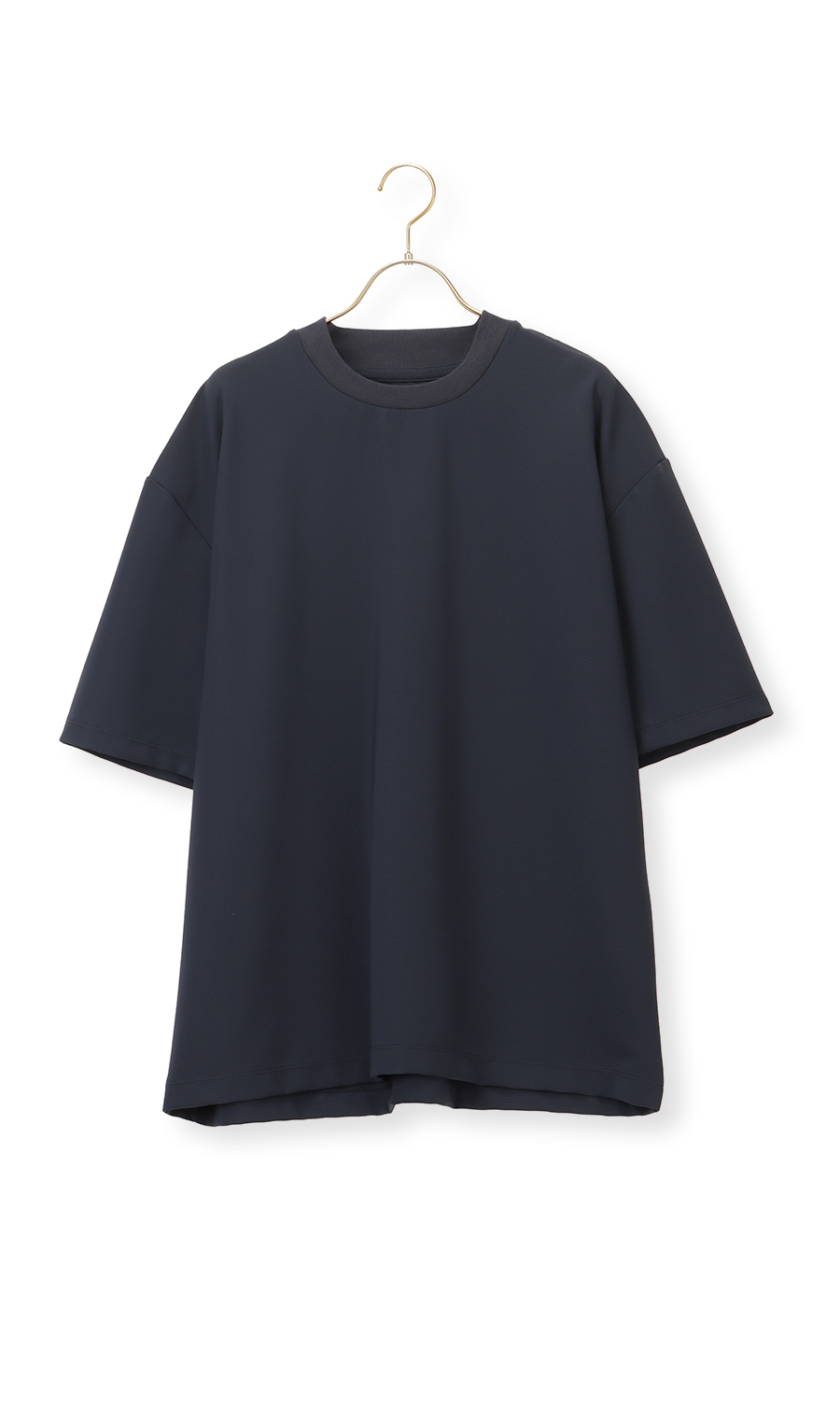 【男女兼用】らくリッチガーターTシャツ ネイビー S