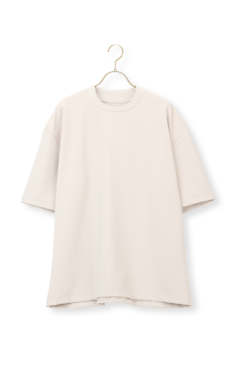 【男女兼用】らくリッチガーターTシャツ ライトグレー S