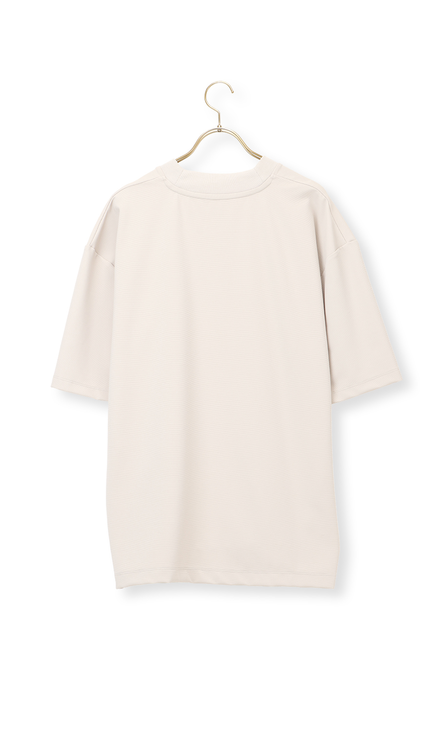 【男女兼用】らくリッチガーターTシャツ ライトグレー S