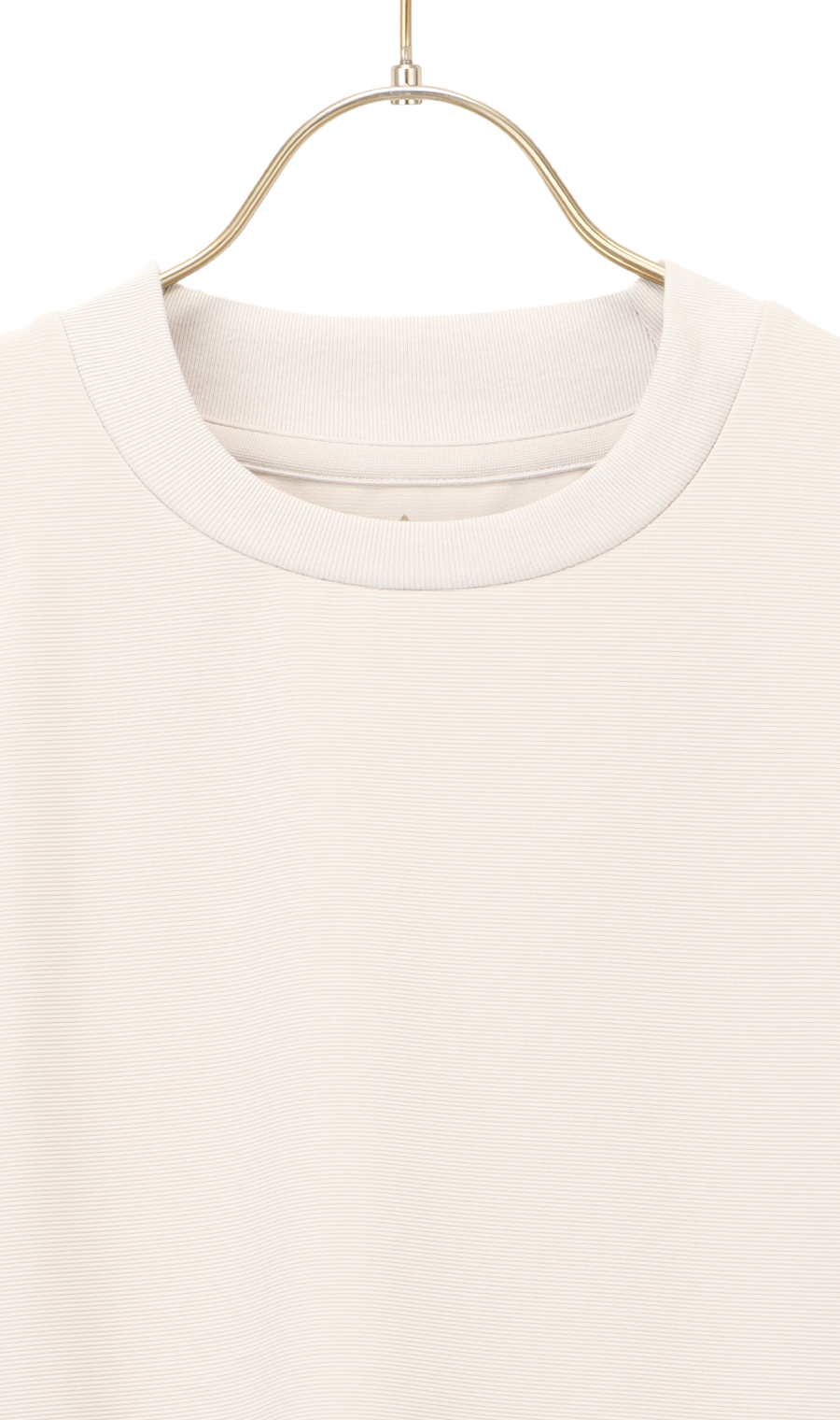 【男女兼用】らくリッチガーターTシャツ ライトグレー S